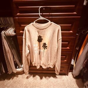 Spiritual Gangster Beige Graphic Sweater